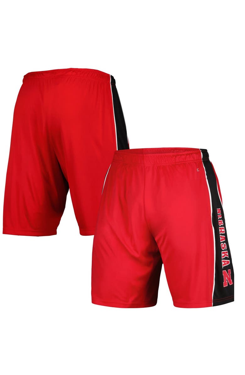 COLOSSEUM Men's Colosseum Scarlet Nebraska Huskers Panel Shorts, Main, color, Scarlet