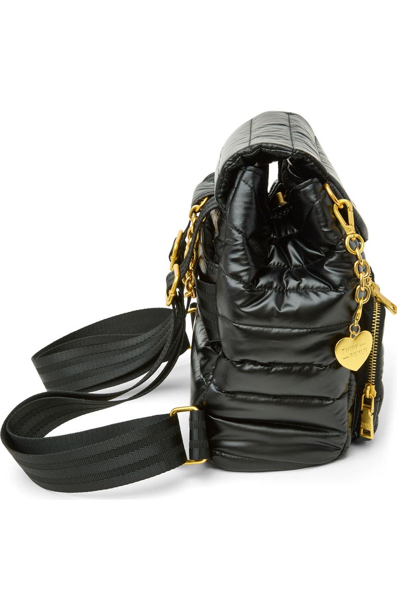 THINK ROYLN Legend Quilted Backpack, Alternate, color, Pearl Black