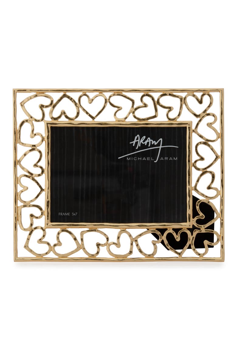 Heart Picture Frame, Main, color, GOLD