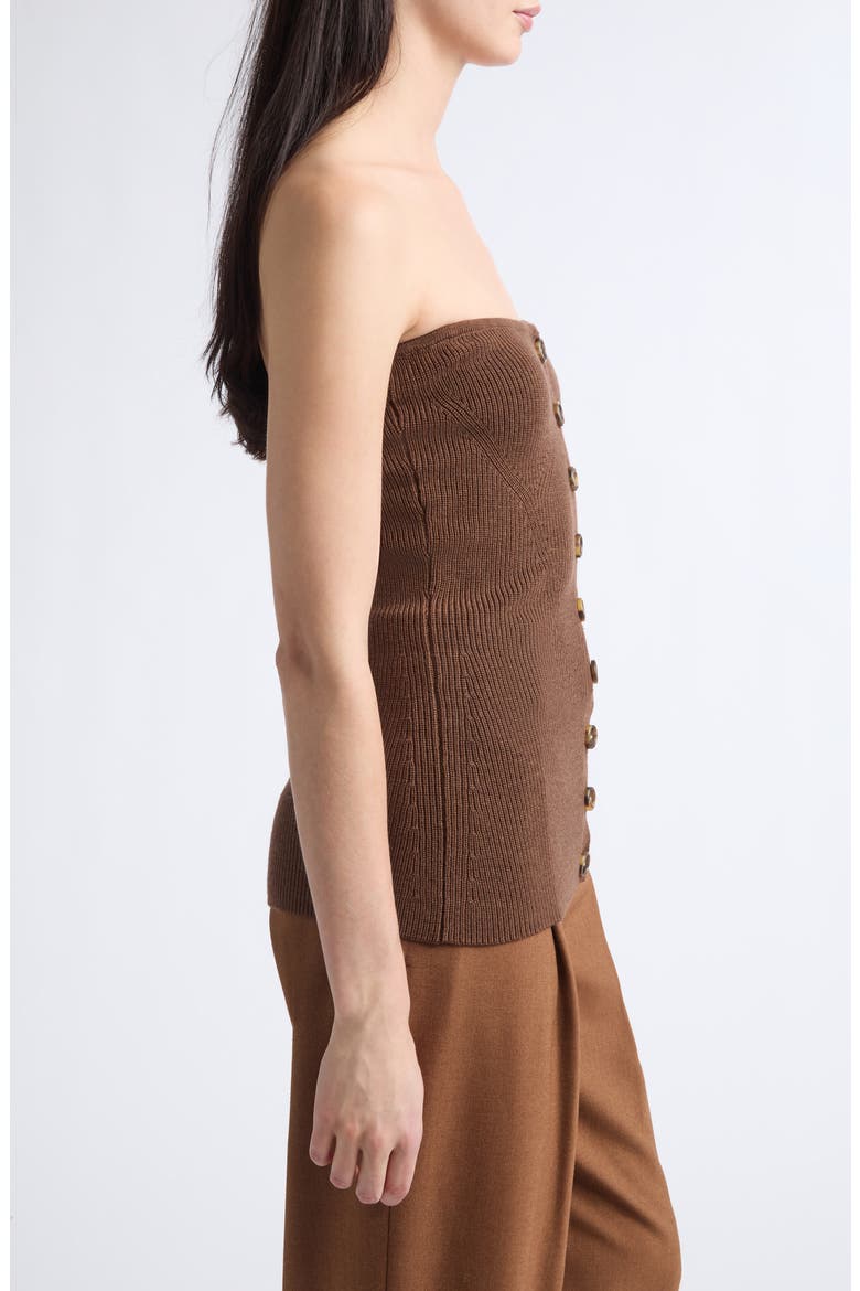 Yanni Strapless Merino Wool Sweater, Alternate, color, CLOVE
