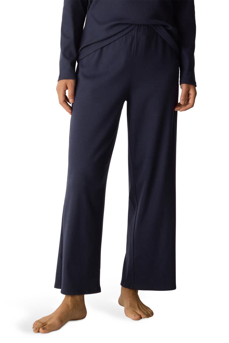 Organic Cotton Wide Leg Lounge Pants, Main, color, INK