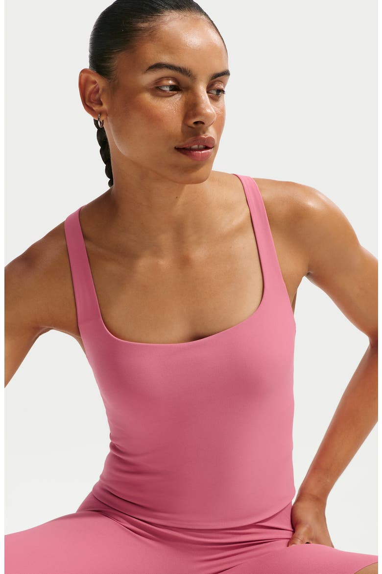 Zenvy Longline Sports Bra, Alternate, color, PEONY/ WHITE
