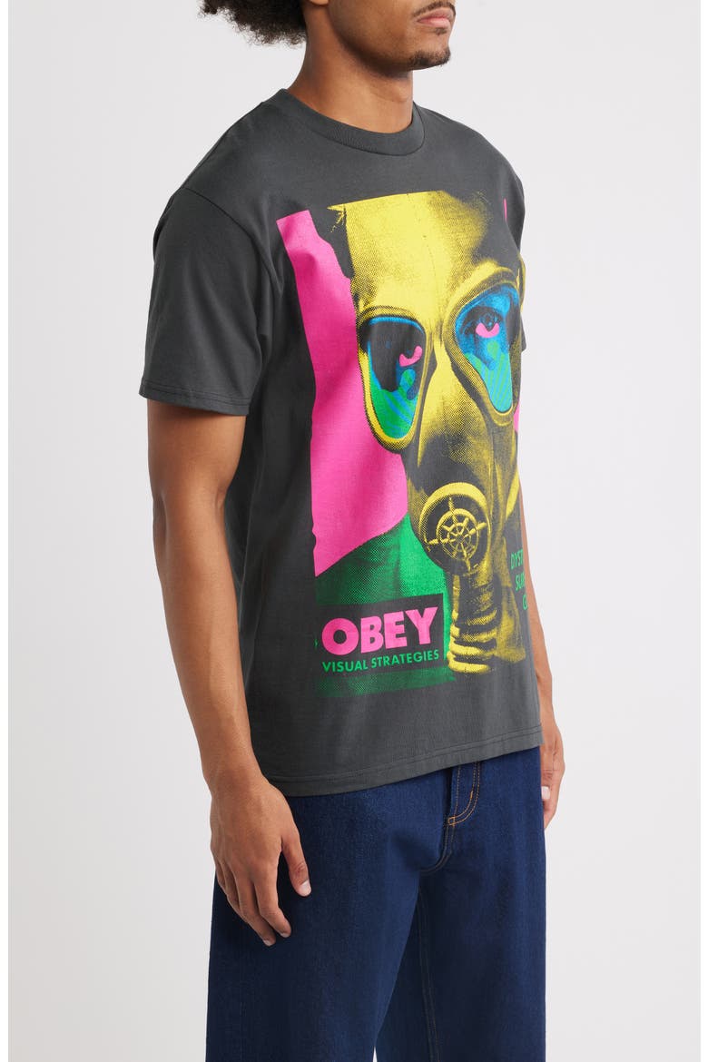 Gas Mask Graphic T-Shirt, Alternate, color, VINTAGE BLACK