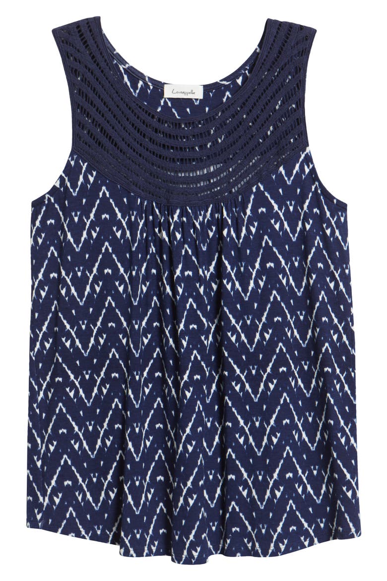 Lattice Yoke Swing Tank, Alternate, color, NAVY