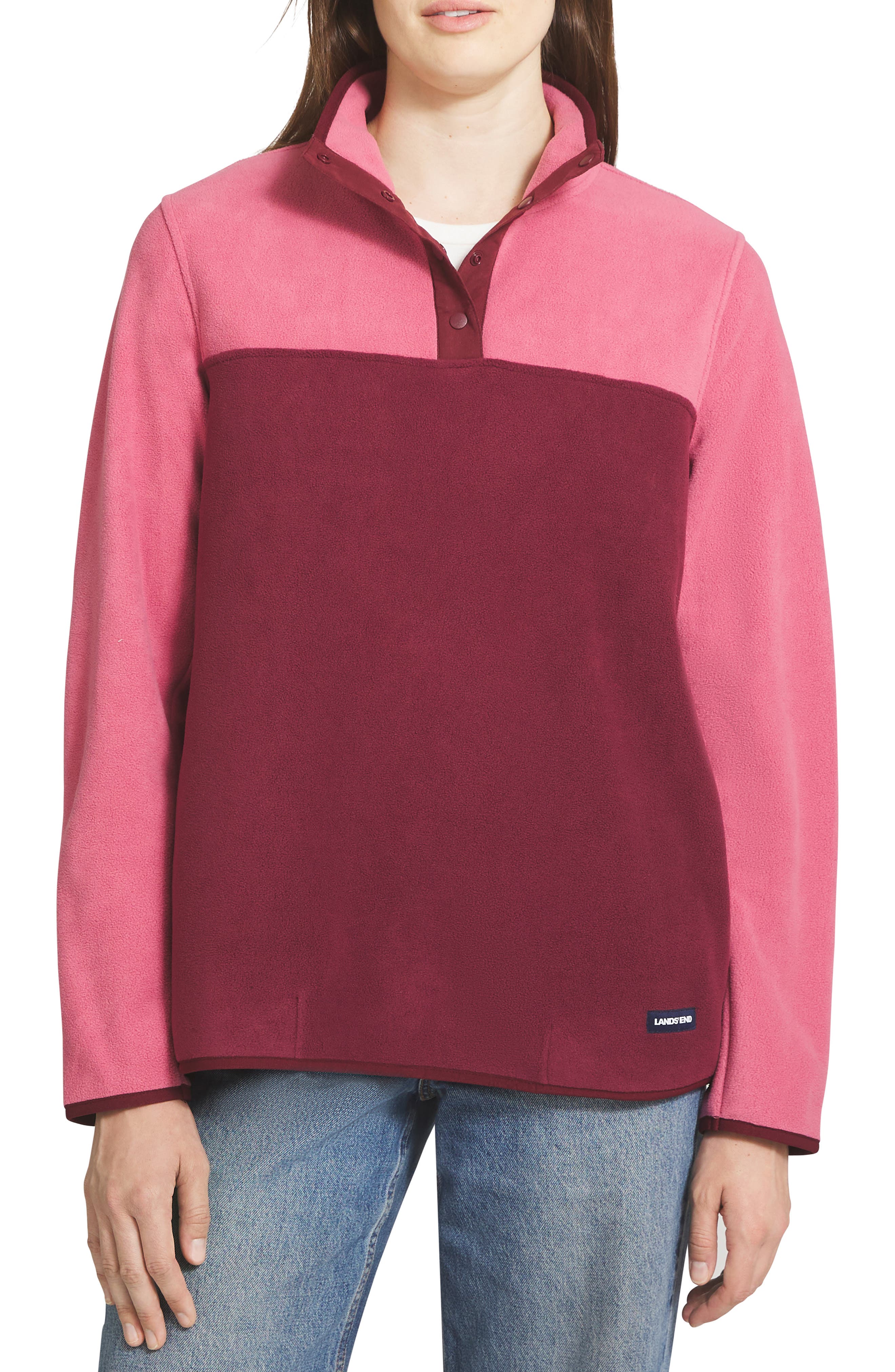 Colorblock Fleece Insulated Pullover Jacket
