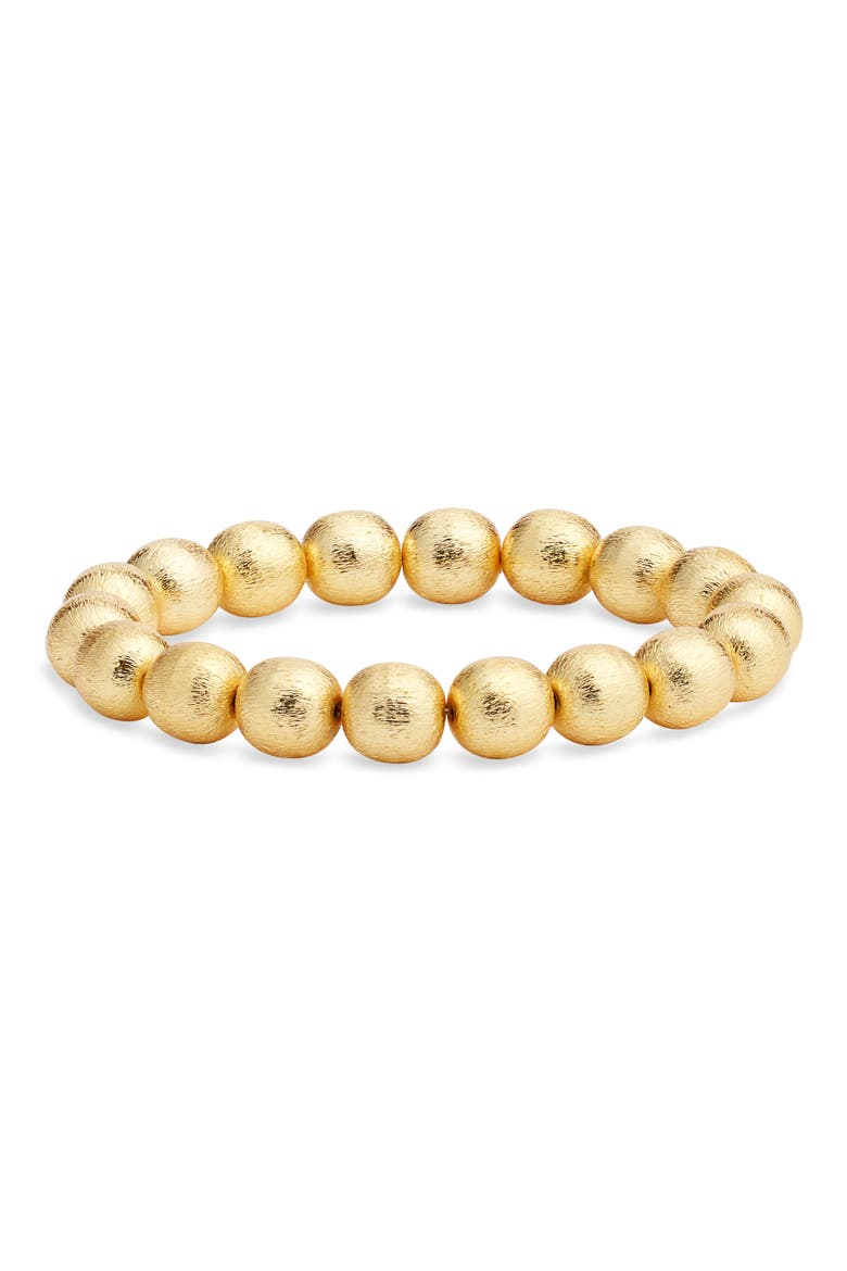 Angela Beaded Stretch Bracelet, Main, color, GOLD