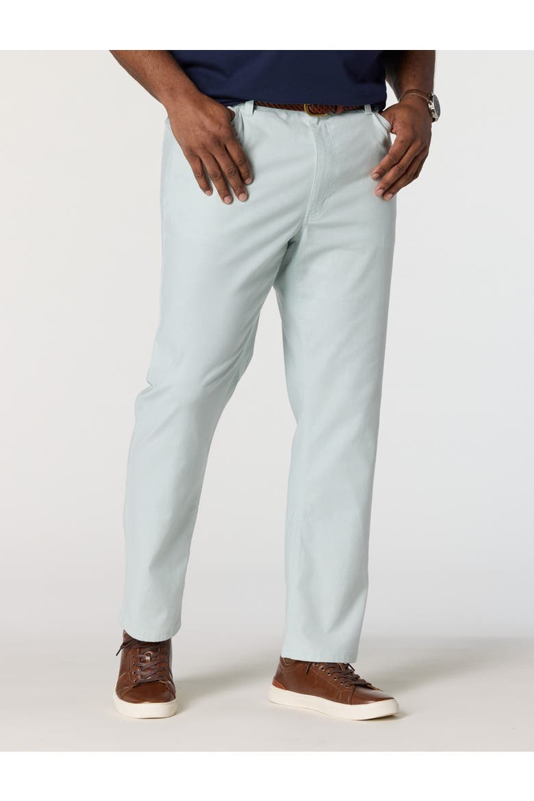 Big & Tall 5-Pocket Linen-Blend Tech Pants, Main, color, MINT