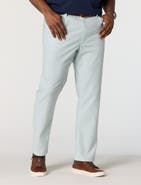 Oak Hill by DXL Big & Tall 5-Pocket Linen-Blend Tech Pants