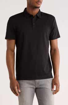 Calvin Klein Classic Fit Embroidered Slub Knit Polo