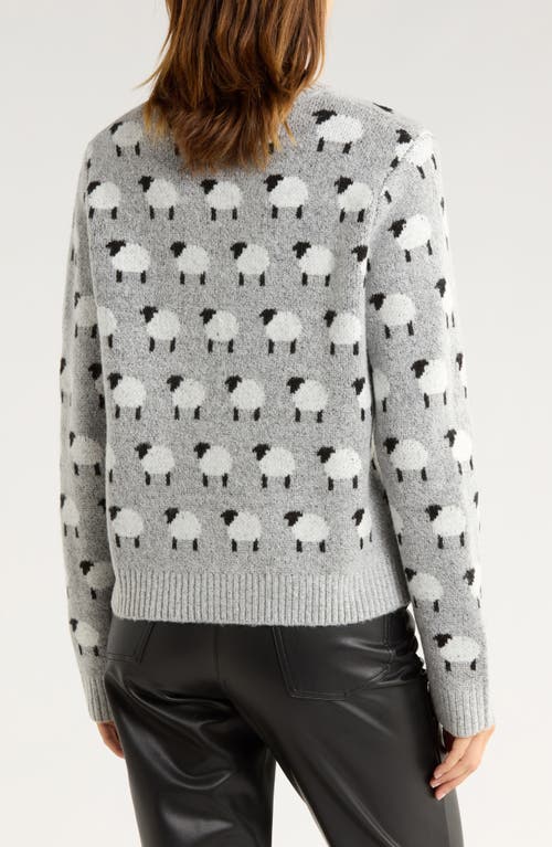 Vigoss Sheep Crewneck Sweater In Gray