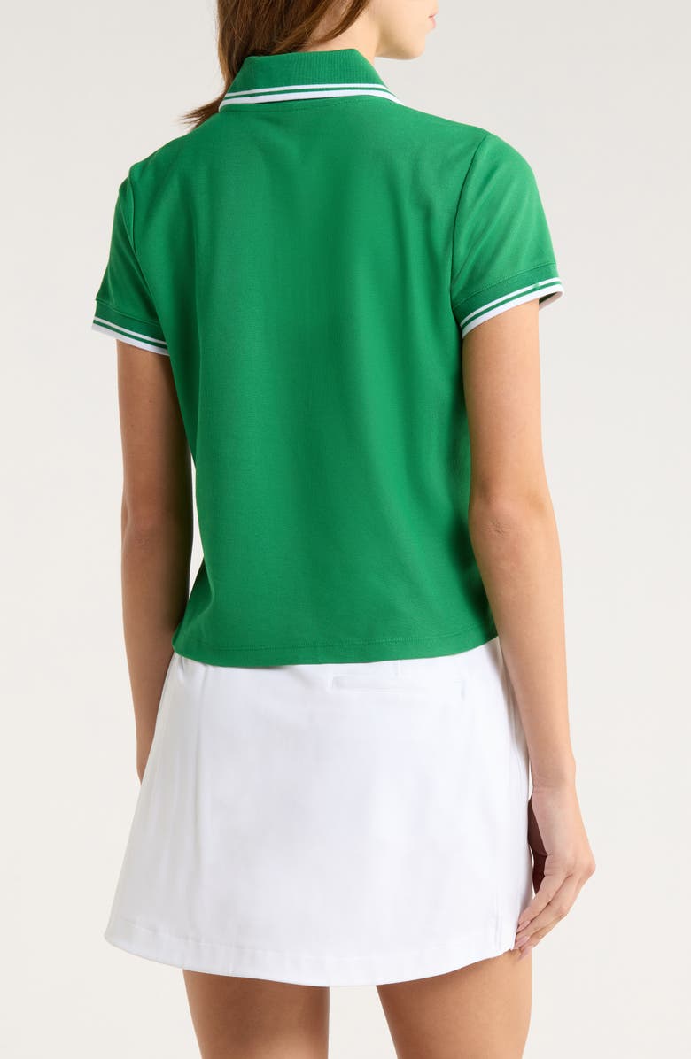 Beyond Yoga Country Club Polo Top, Alternate, color, Home Court Green