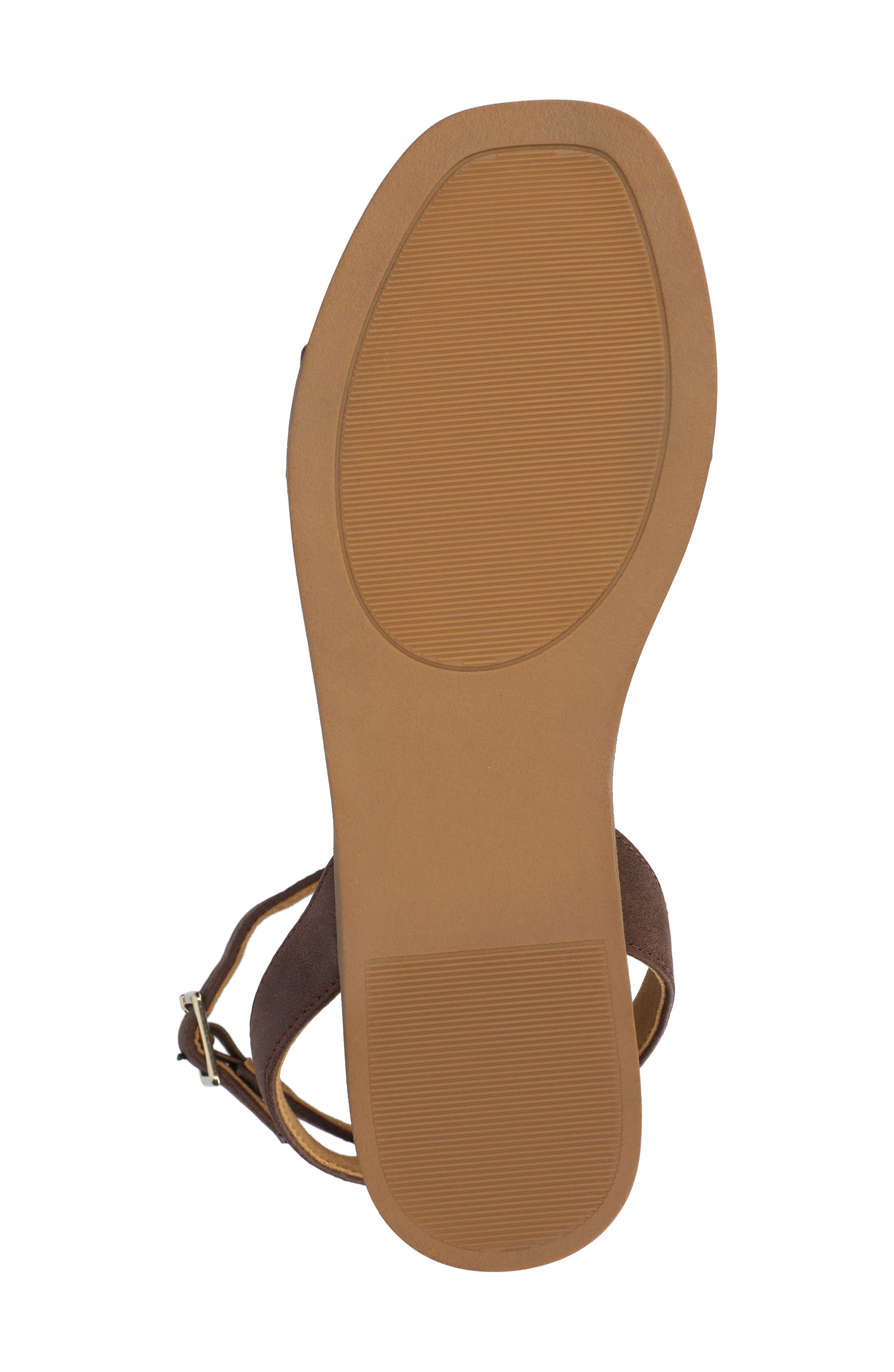 Primrose Studded Sandal, Alternate, color, CHOCOLATE NUBUCK