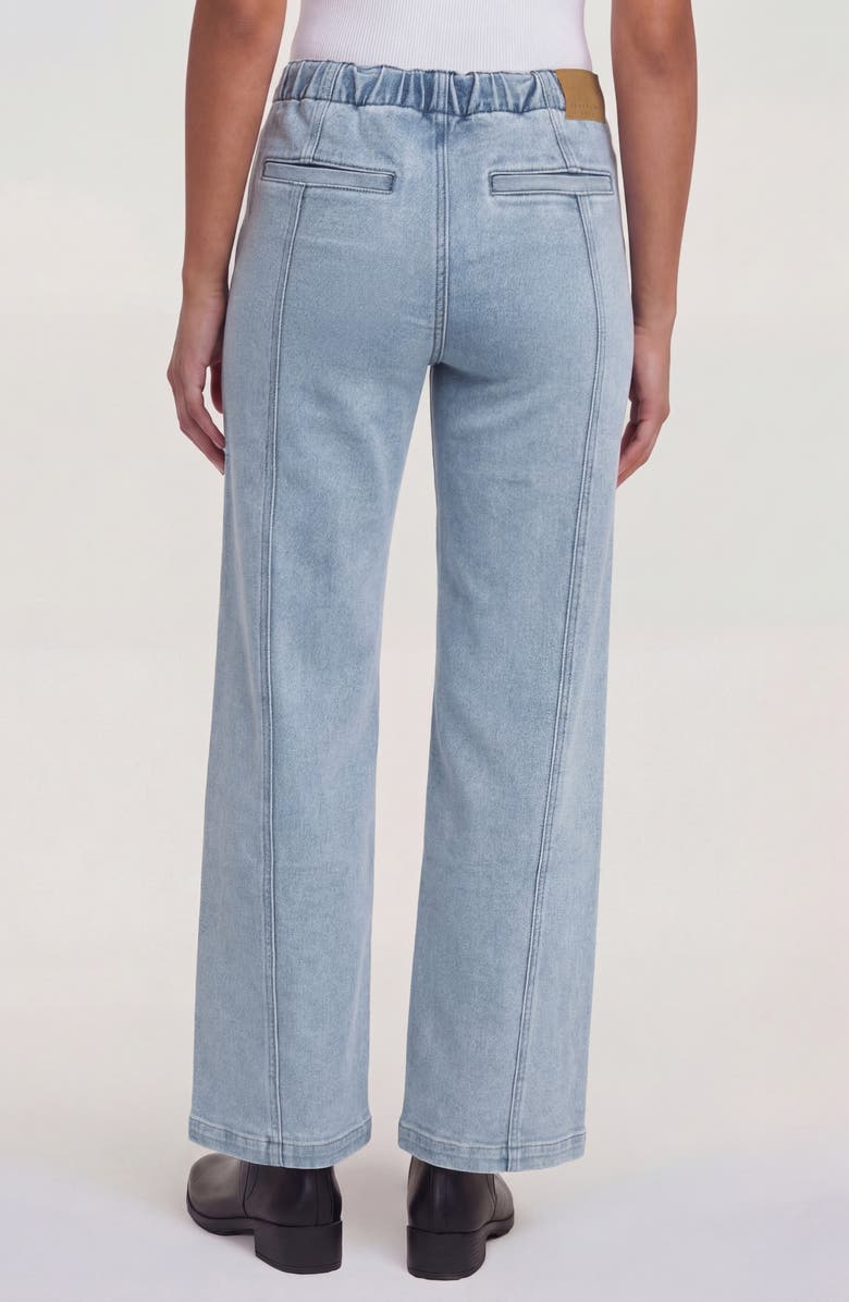 Sanctuary Denim Ekara Drawstring Waist Slim Wide Leg Jeans, Alternate, color, Pale Bleach Light