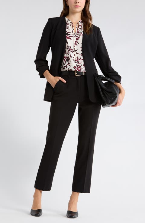 Slim Cinched Sleeve Blazer