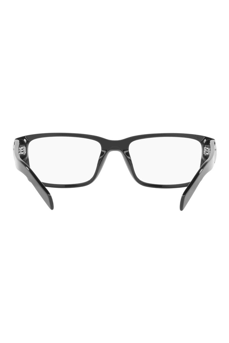 55mm Rectangular Optical Glasses, Alternate, color, BLACK