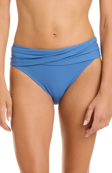 Full Coverage Sarong Hipster Swim Bottoms