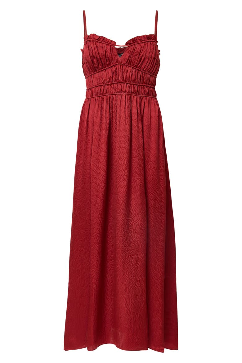 Faelyn Sleeveless Silk Dress, Alternate, color, ROSEWOOD RED