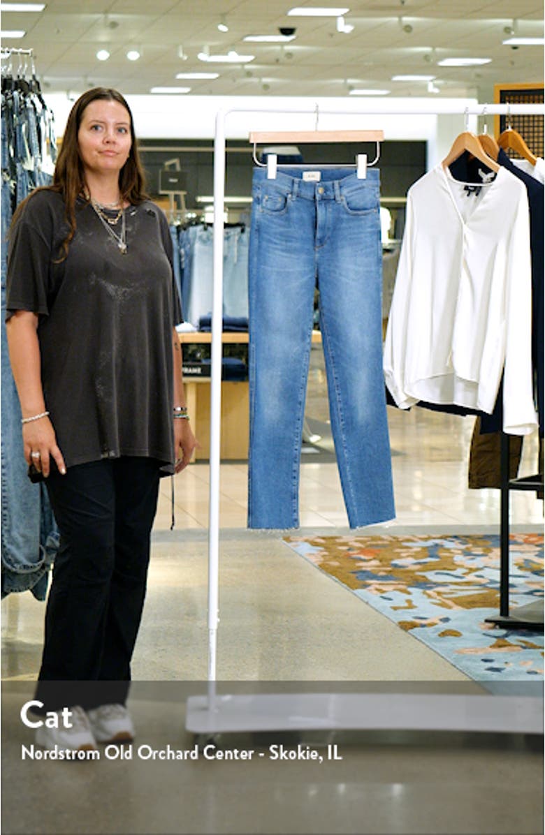 Mara Instasculpt High Waist Ankle Straight Leg Jeans, sales video thumbnail