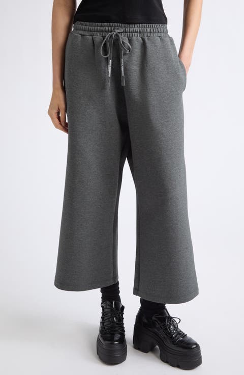 Cropped Wide Leg Lounge Pants