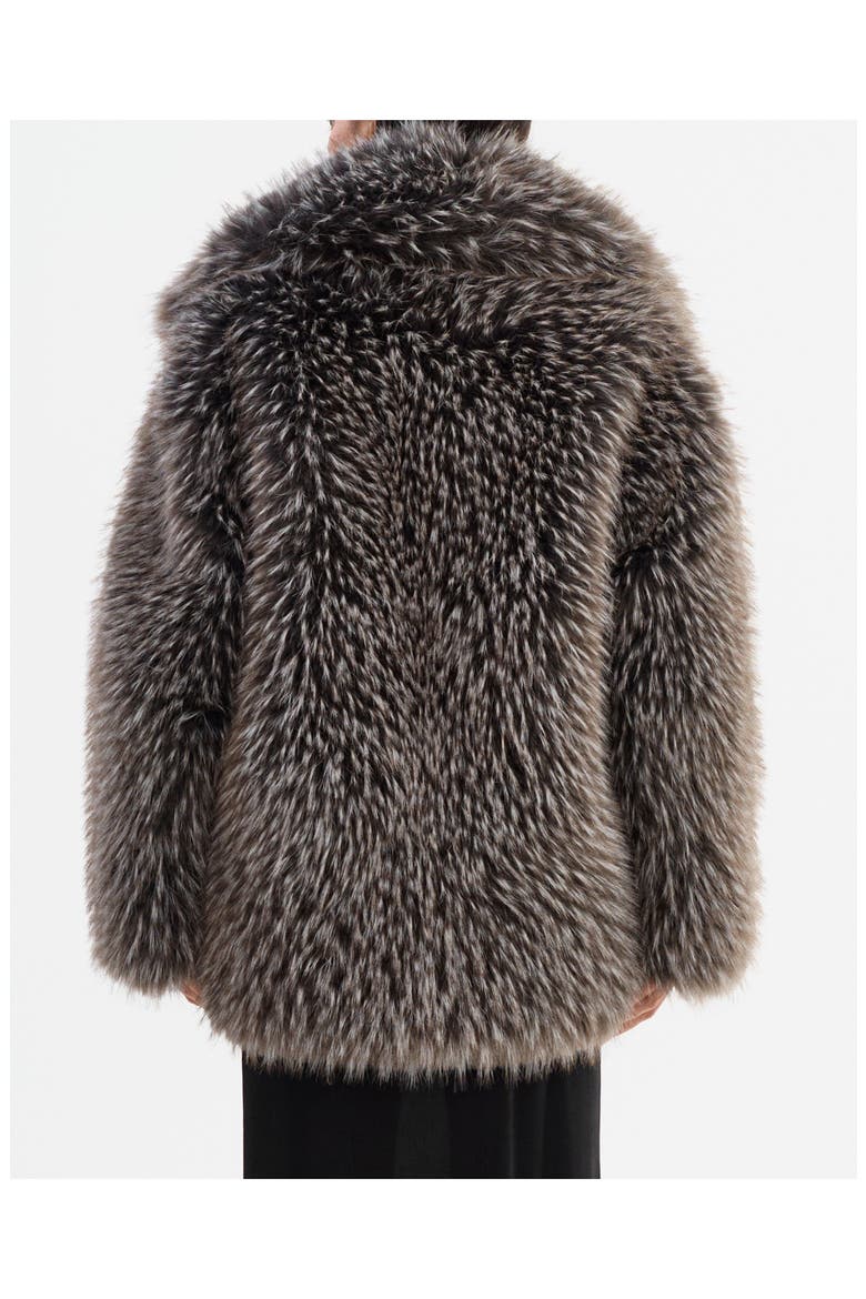 Finaya | Oversized Faux Fur Coat, Alternate, color, Black/Grey