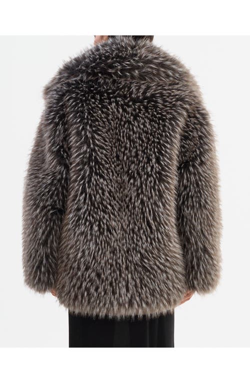 Lamarque Finaya | Oversized Faux Fur Coat In Gray