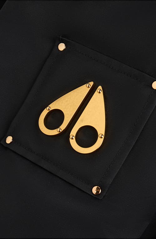 Moose Knuckles Denali Bomber Jacket In Black