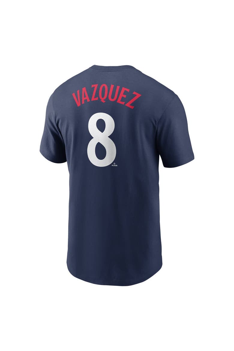 Men's Nike Christian Vazquez Navy Minnesota Twins Fuse Name & Number T-Shirt, Alternate, color, Navy
