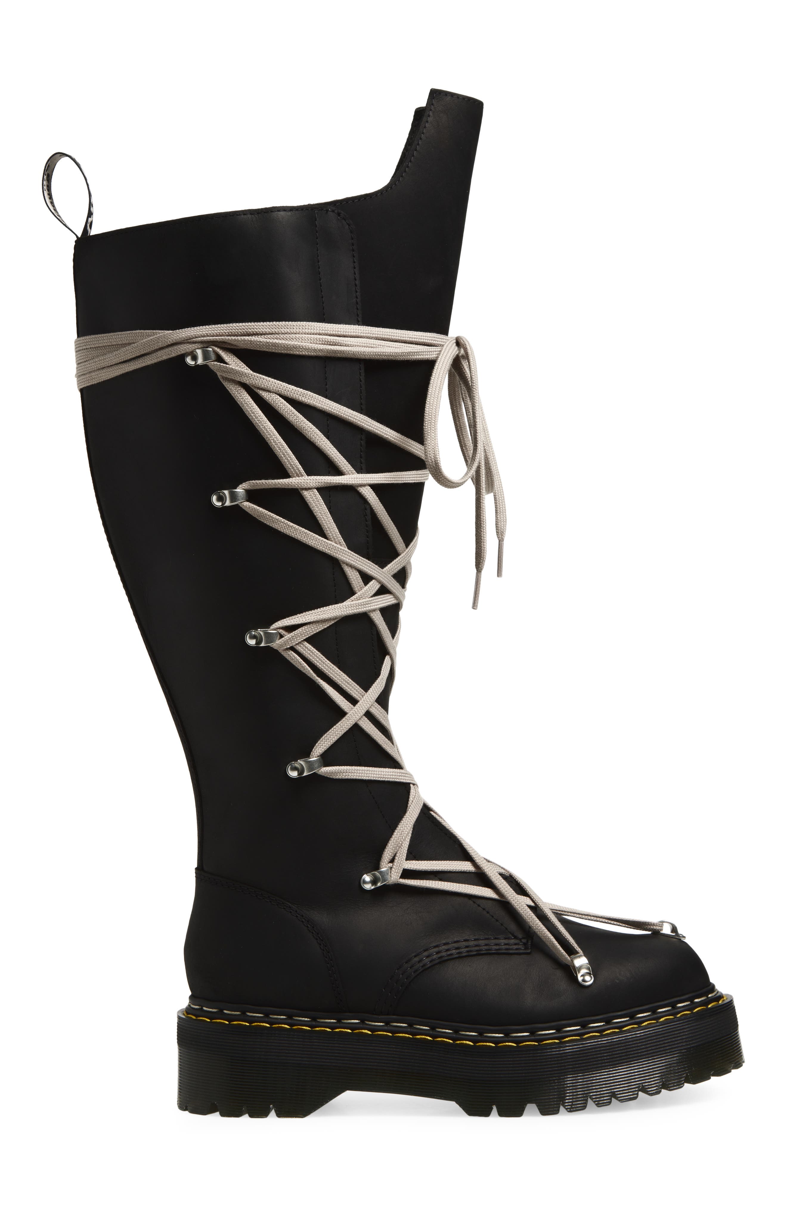 Rick Owens x Dr. Martens 1B60 Quad Sole Pentacle Boot, Alternate, color, 