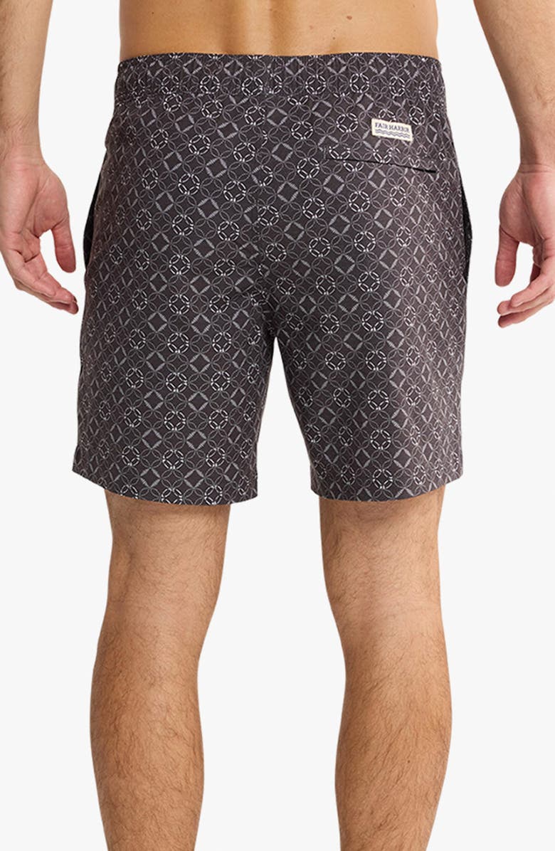 Fair Harbor The Bayberry Swim Trunks, Alternate, color, Sea Circles