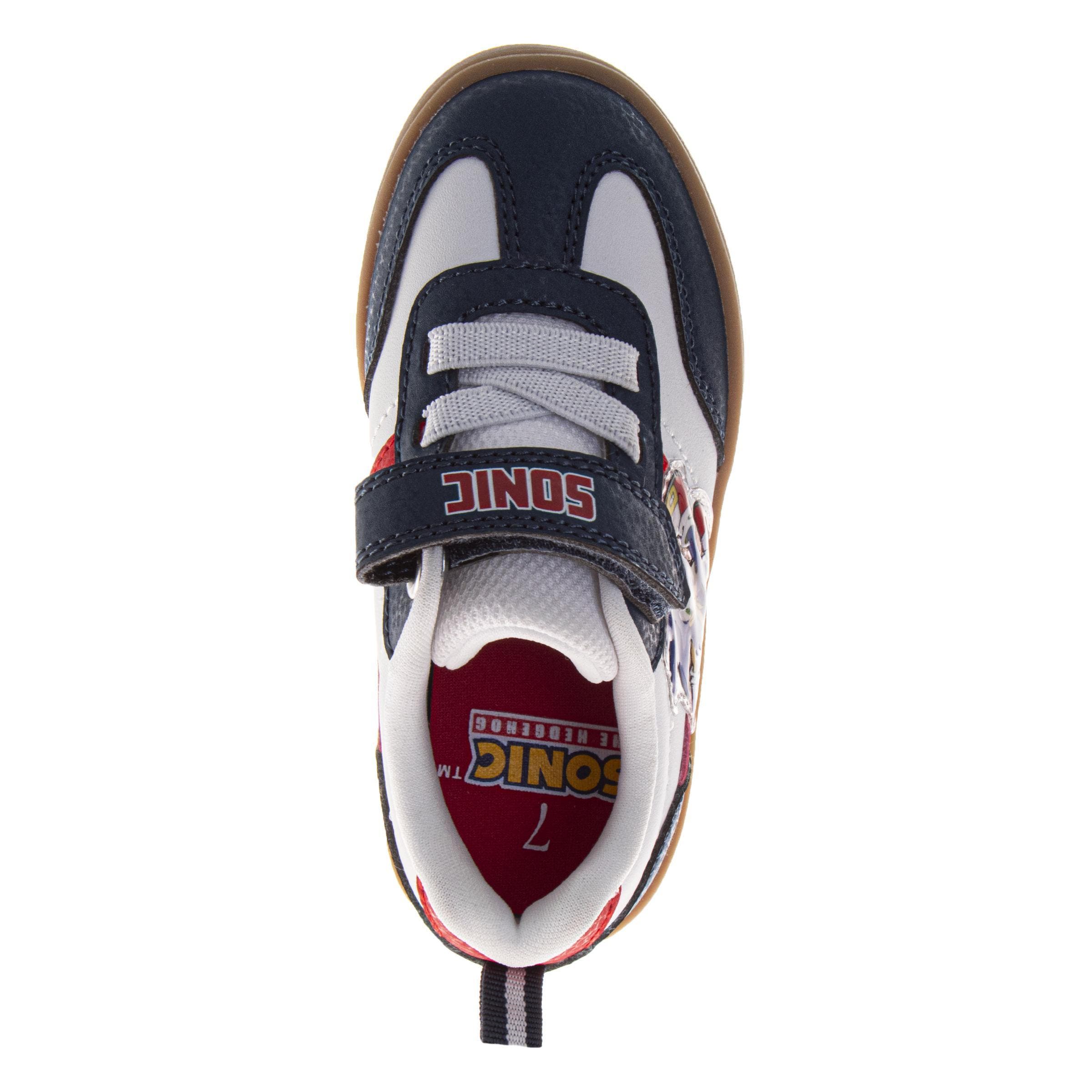 Sonic the Hedgehog Sneaker  Little Kid Toddler, Alternate, color, Navy White