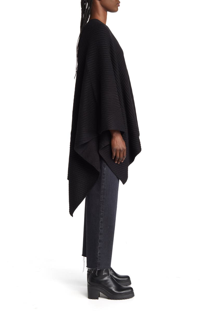 AllSaints Travelling Rib Ruana, Alternate, color, 