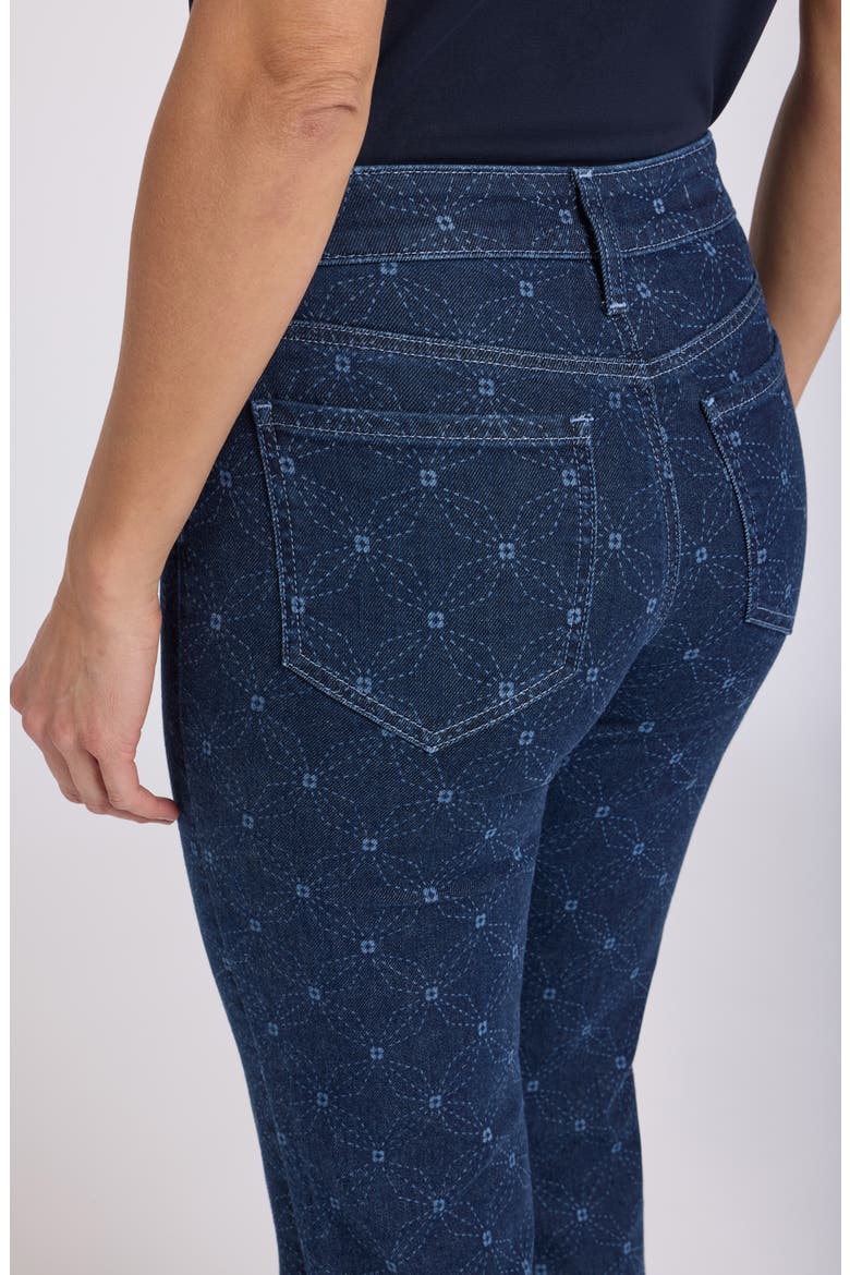 Marilyn Ankle Straight Leg Jeans, Alternate, color, GEO FLOWER PRINT