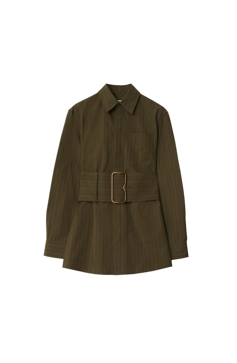 Burberry Regular Fit Striped Cotton Shirt, Alternate, color, 