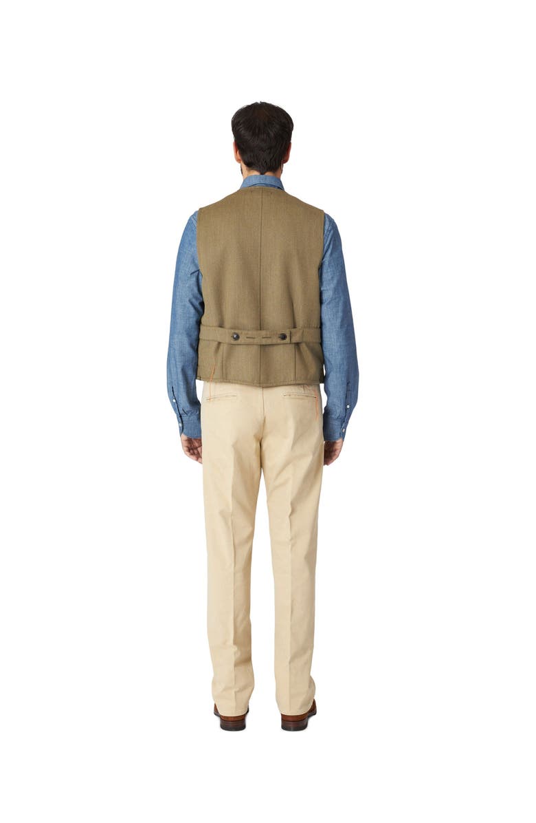 Fortela Donald Twill Cotton Gilet, Alternate, color, Green