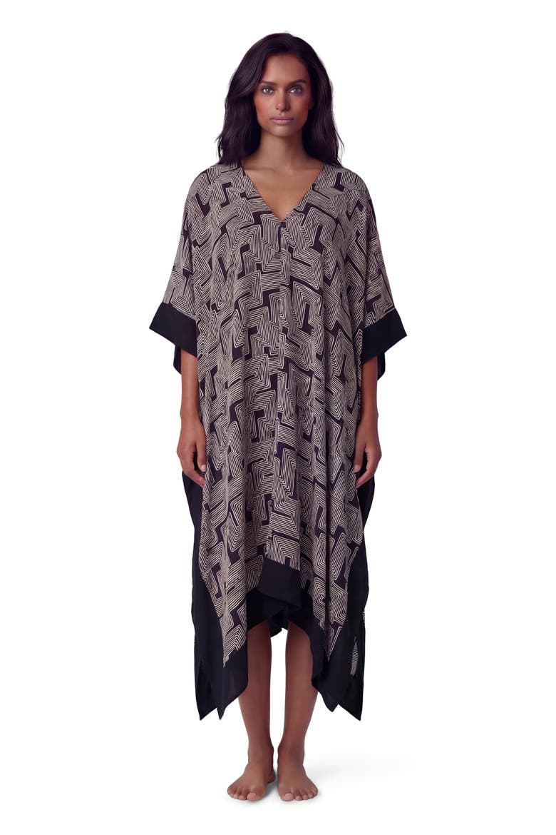Inter Twine Womens Kaftan, Main, color, INTER TWINE BLACK