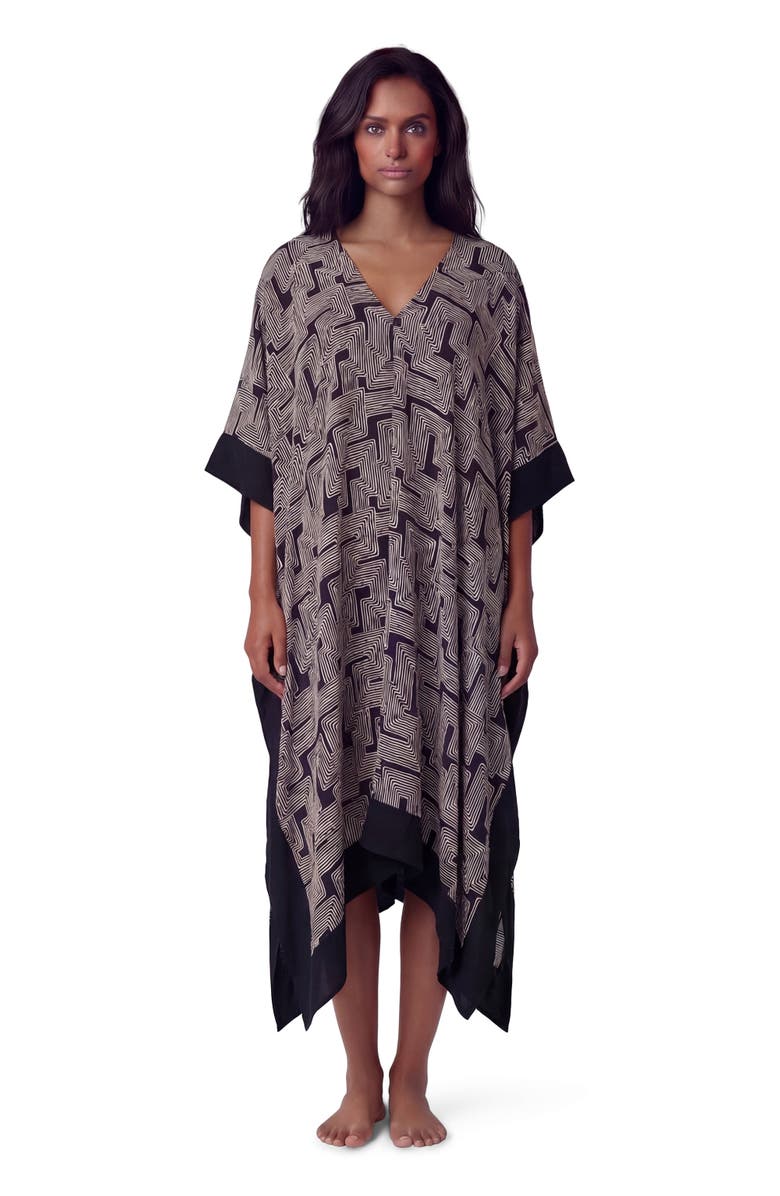 Lords of Harlech Inter Twine Womens Kaftan, Main, color, Inter Twine Black