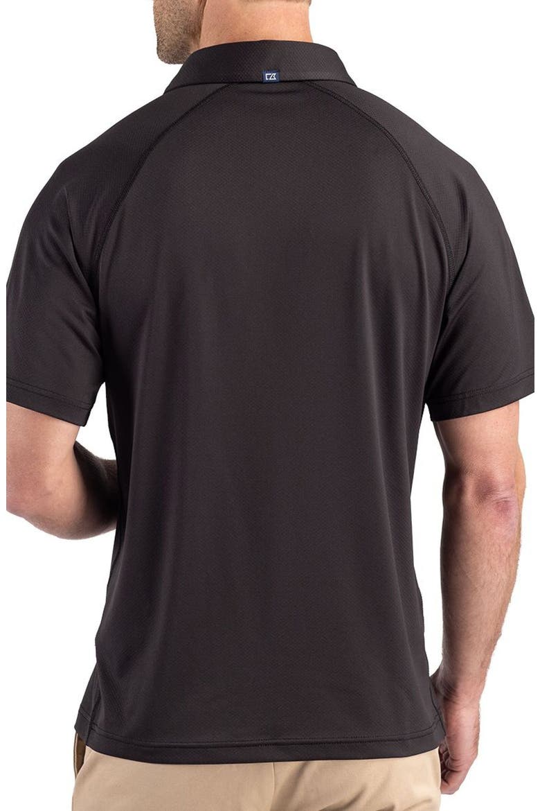 Prospect Epic Confidence Textured Performance Polo, Alternate, color, BLACK