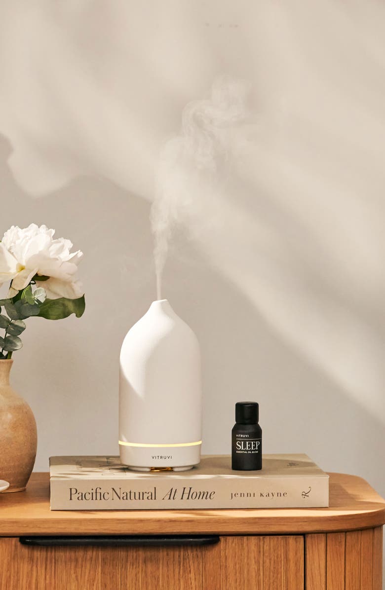 Vitruvi Stone Sleep Diffuser Bundle Set, Alternate, color, White