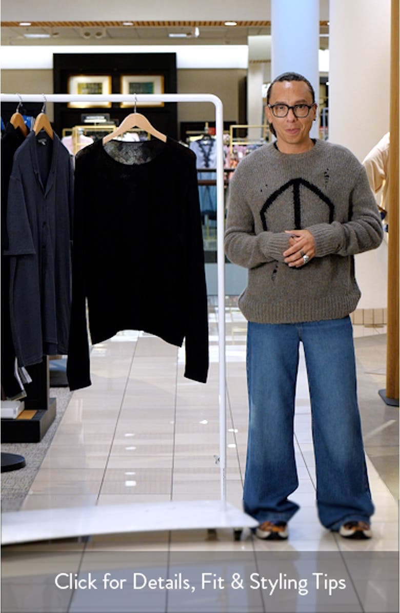 Brycen Broken Argyle Organic Cotton Sweater, sales video thumbnail