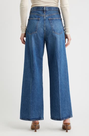 ■新品【FRAMeWORK】WIDE DENIM FRAME The Pixie Collegiate Super High Waist Wide Leg Jeans