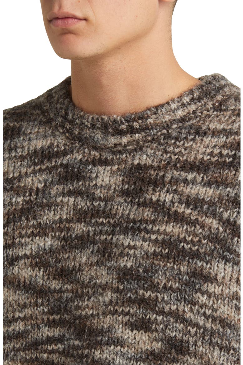 Crewneck Sweater, Alternate, color, MARRON MULTI
