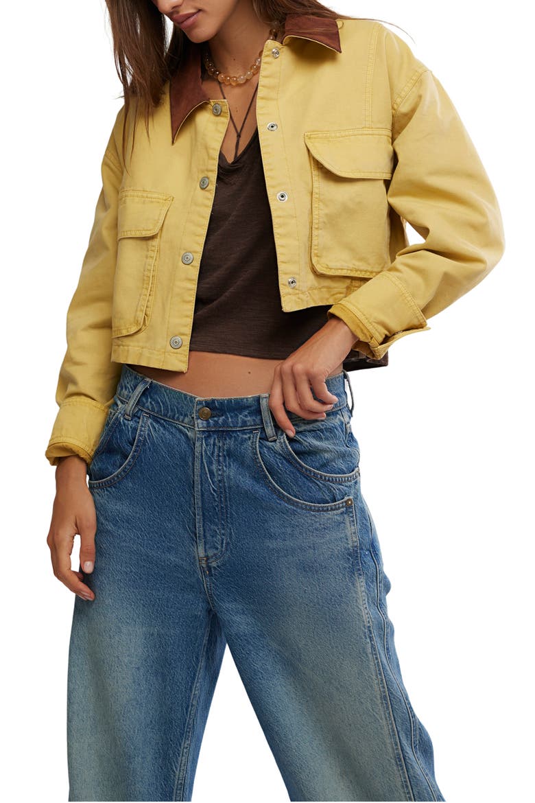 We the Free Martha Workwear Jacket, Main, color, RATTAN