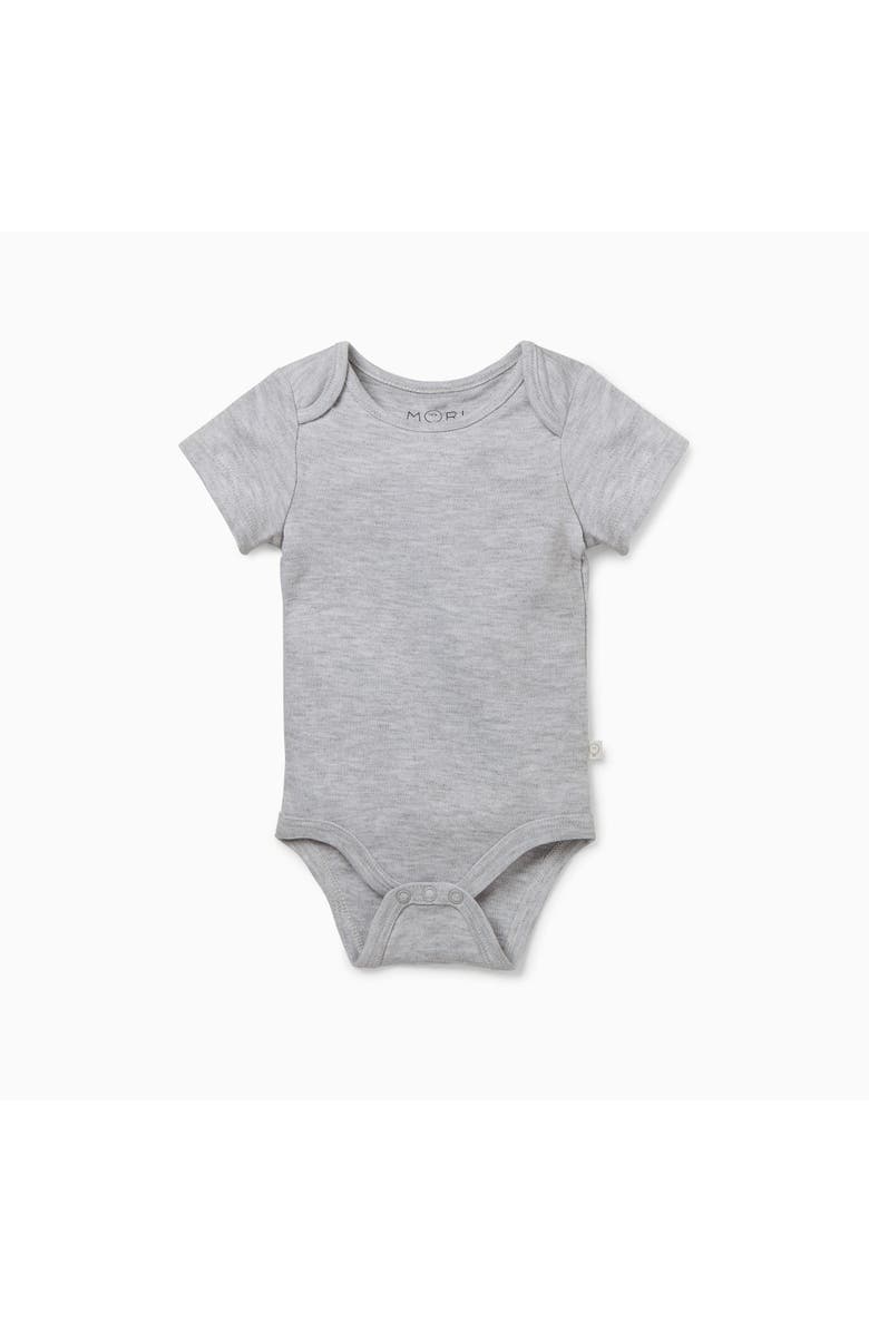 MORI Short Sleeve Bodysuit, Main, color, Grey