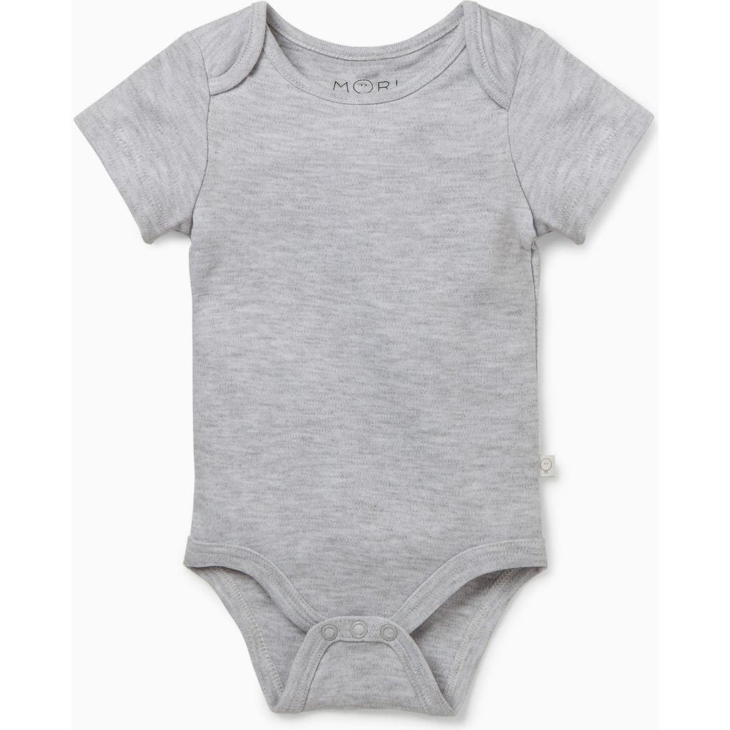 Mori Kids' Short Sleeve Bodysuit In Animal Print