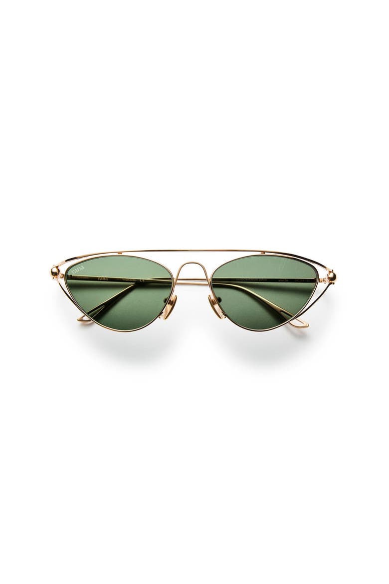 Julia Sunglasses, Alternate, color, Yellow Gold Titanium