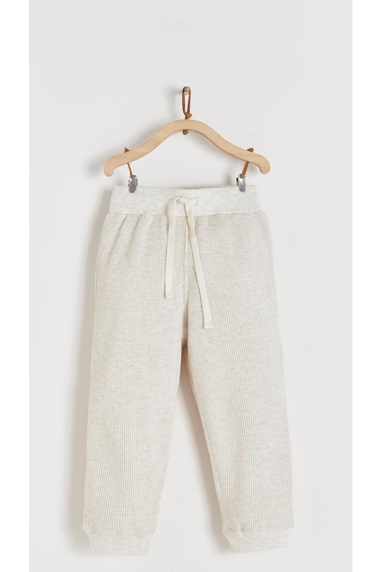 Pima Cotton Waffle Knit Pants Samoa, Main, color, BEIGE