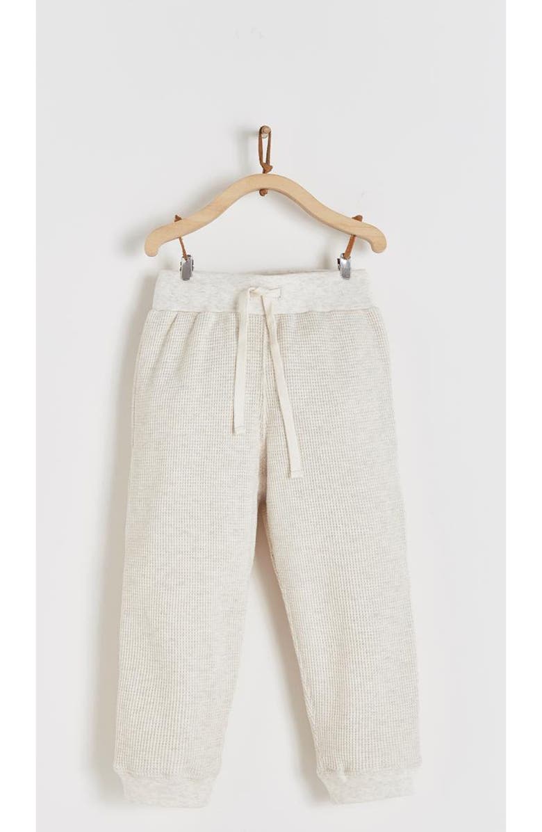 Babycottons Pima Cotton Waffle Knit Pants Samoa, Main, color, Beige