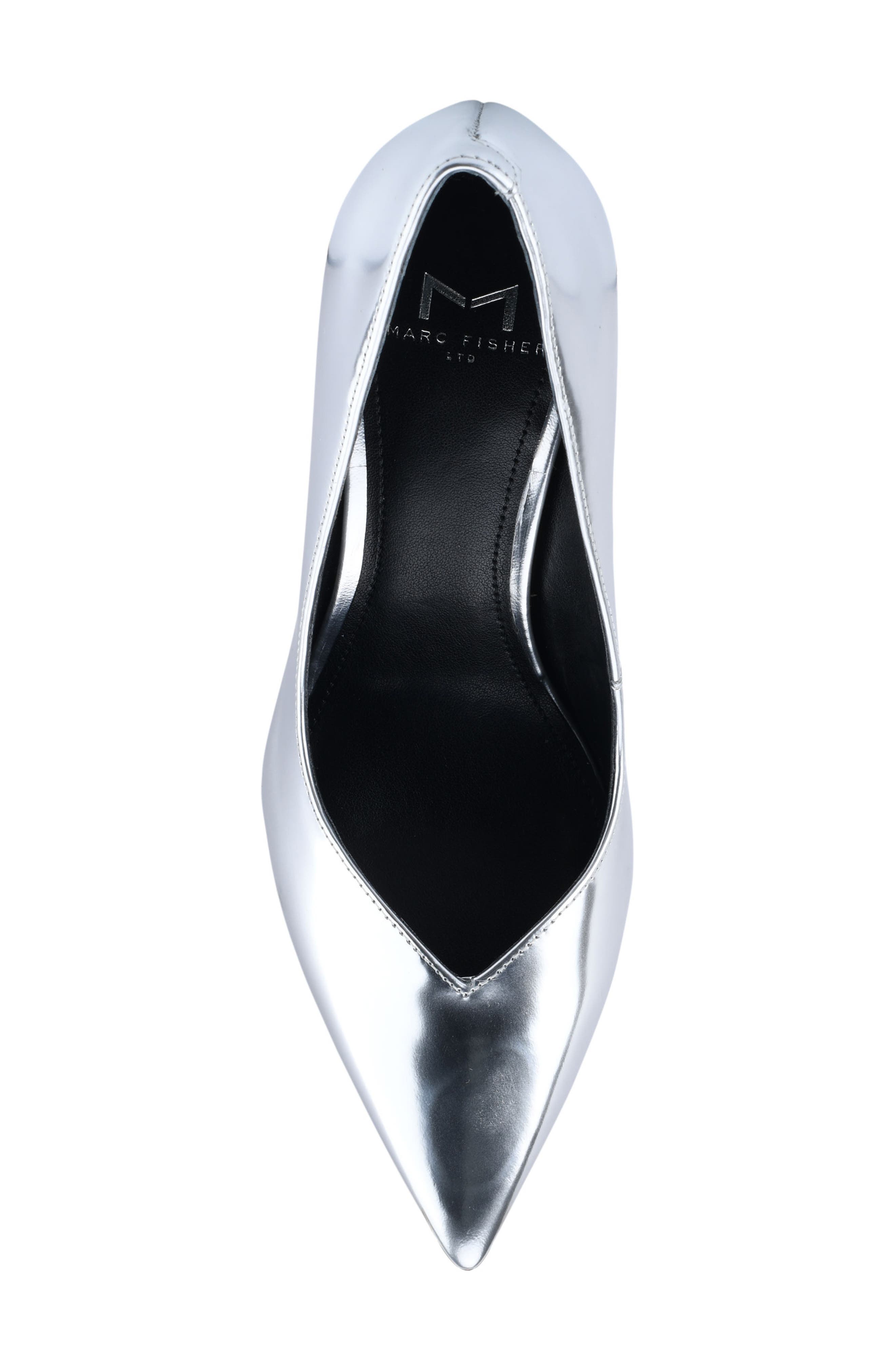 Josley Pointed Toe Pump, Alternate, color, SILVER