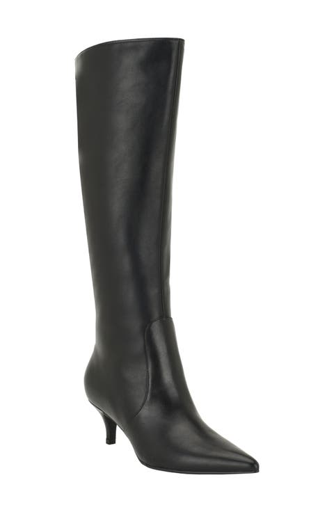 Derisa Knee High Faux Leather Boot