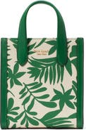 Kate Spade New York mini manhattan foliage print tote